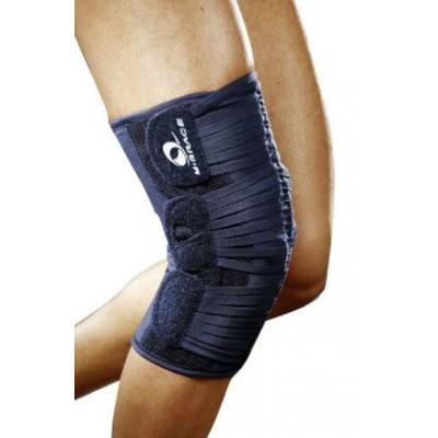 M-brace Laced Hinged Patella Knee Stabiliser Breathable 100% Cotton Latex Free