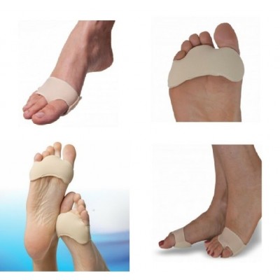 My Feet Gel C-Shape Forefoot Pad with Metatarsal Cushioning Pain Relief