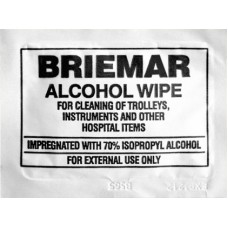 Alcohol Wipe 70% isopropyl For Cleaning Trolleys -Instruments & Other Hospitals Items 100 Pieces