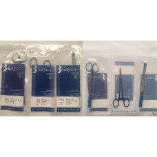 Suture Instruments Pack Sterile First Aid Sayco Quality Adson Iris Derf