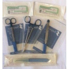 Suture Kit Sterile Instruments & Sutures Usp 3 & 4 Premium Stainless Steel Kit 1