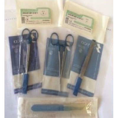 Suture Training Kit 2 Complete With Quality Sterile Instruments & Sutures 5 & 6