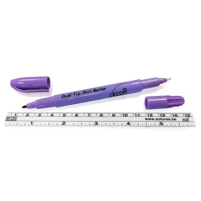 Skin Marker Duel Tip With Ruler 