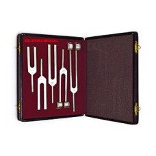 Tuning Forks Boxed Set X5 Pieces Aluminium C128, C256 With Weights