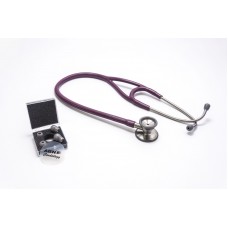 Premium Cardiology Stethoscope Dual Head Abn Stainless Steel Burgundy X 1