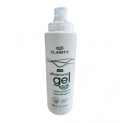Clarity Ultrasound Transmission Clear Gel 250ml Task. Clarity Ultrasound Transmission Clear Gel 250ml Task.