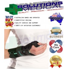 AIRCAST A2 WRIST SPLINT BLACK SUPPORT BRACE WITH THUMB SPICA CARPAL TUNNEL
