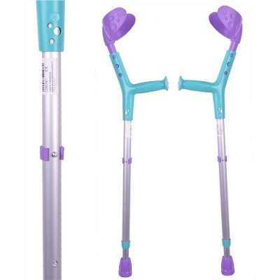 Paediatric Elbow Style Forearm Crutches (Pair) Child Kids Children Donjoy 100kg