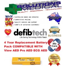 4 YEAR REPLACEMENT BATTERY PACK AED DEFIBRILLATOR VIEW PRO ECG 