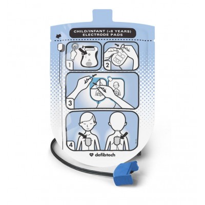 Defibrillation Pads Paediatric Lifeline Semi-auto