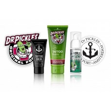 Dr Pickles Tattoo Aftercare Pack 75g Balm + 50ml Deluxe Foam Wash + 20g Artist Black