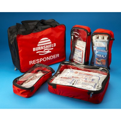 Burnshield responder kit first aid burn trauma kit paramedics, doctors, nursing