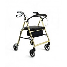 Hero Medical 4-Wheeled Mobility Walker – Walking Frame with Rollator Champagne