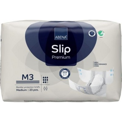 Abena Slip M3 Medium Waist 70 110cm Unisex 3100ml White 23/Pkt SA1000021286