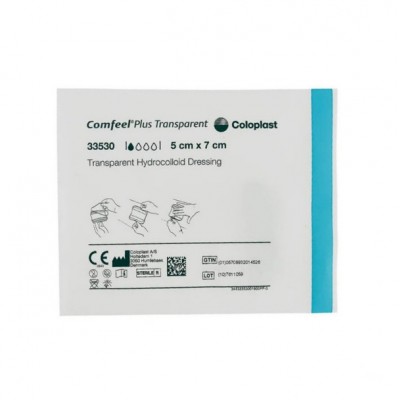 Coloplast Comfeel Plus Transparent Dressing 5cm X 7cm 33530