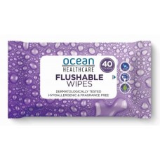 Ocean Healthcare Flushable Toilet Wipes 13 X 16 Cm (5182)