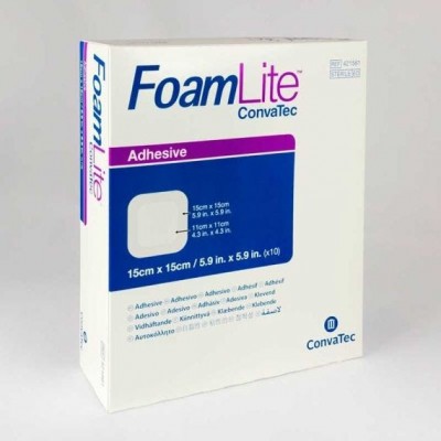 Convatec FoamLite™ Adhesive Wound Dressing 15cm x 15cm 421561