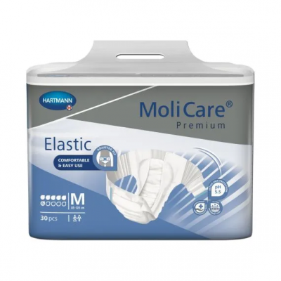 Molicare Premium Elastic 6 D Medium Waist 85 - 120cm Unisex 2159ml 165272 Molicare Premium Elastic 6 D Medium Waist 85 - 120cm Unisex 2159ml 165272