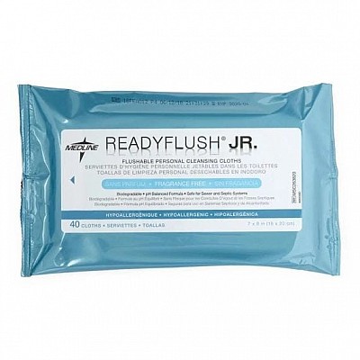 Readyflush Flushable Wipes Fragrance Free Medline MSC263820