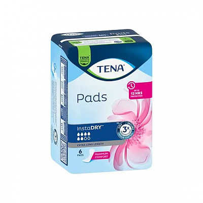 Tena Pads Instadry Unisex Extra Long 377 x 126mm Unisex 560ml White 760946 Tena Pads Instadry Unisex Extra Long 377 x 126mm Unisex 560ml White 760946
