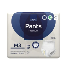 Abena Pants M3 Medium Waist 80 110cm Unisex 2400ml White/ Blue Stripe 15/Pkt SA1000021324 Abena Pants M3 Medium Waist 80 110cm Unisex 2400ml White/ Blue Stripe 15/Pkt SA1000021324