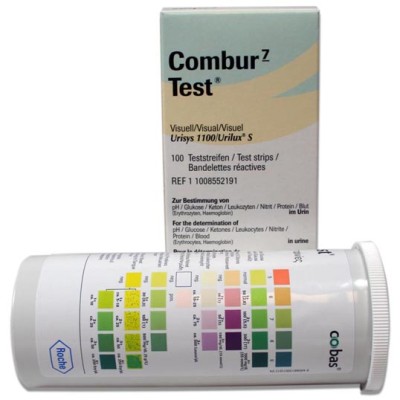 Combur 7-Test Urinalysis Strips Roche 11008552191