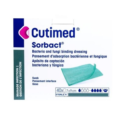 Sorbact Compress Dressing Wound Contact Layer 7cm x 9cm S98125 Sorbact Compress Dressing Wound Contact Layer 7cm x 9cm S98125