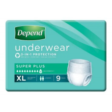Depend Super Plus Underwear Xl 122cm 162cm Unisex 2000ml White 19612 Depend Super Plus Underwear Xl 122cm 162cm Unisex 2000ml White 19612