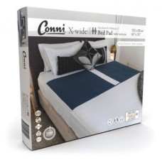 Conni Bed Pad X Wide Dual With Tuck Ins 153 x 85 Cm 2500ml Waterproof Teal/Blue