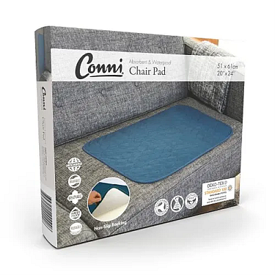 Conni Chair Pad 51x61cm 800ml Waterproof Blue CCD-051061-25-1TB