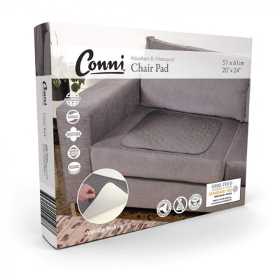 Conni Chair Pad Large 51x61cm 600ml Waterproof Charcoal CCD-051061-25-1CH Conni Chair Pad Large 51x61cm 600ml Waterproof Charcoal CCD-051061-25-1CH