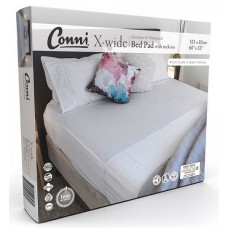 Conni Bed Pad X Wide With Tuck Ins 153 x 85Cm 2500ml Waterproof White