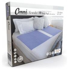 Conni X Wide Dual Bed Pad With Tuck Ins Unisex 2500ml 85cm Mauve