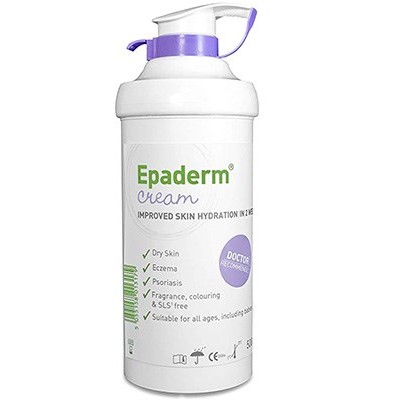 Epaderm 2-in-1 Moisturiser & Skin Cleanser Pump Cream 500g 99400850