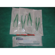First Aid Disposable Plastic Sterile Forceps (Pkt 10)