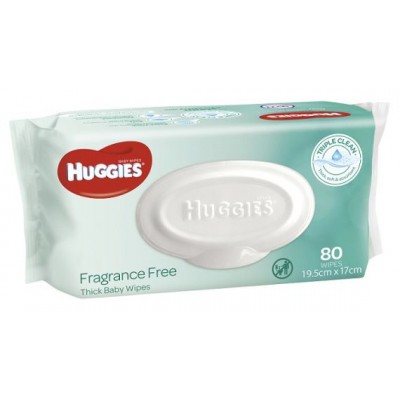 Huggies Thick Baby Wipes 19.5 x17cm Fragrance Free