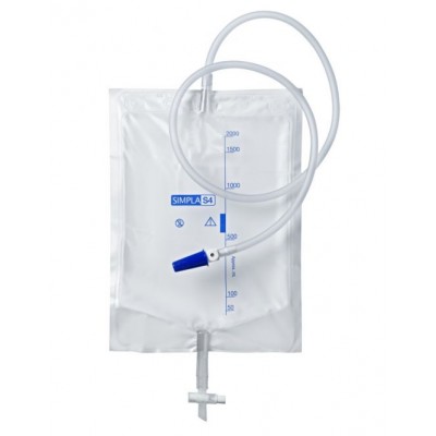 Simpla Drain Bag S 4 2000ml 100cm Tube 340802 Coloplast