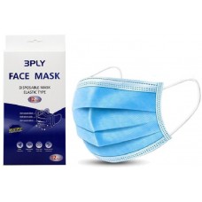 Ear Loop Face Mask 3 Ply  12 Per Box Multiple Protection