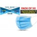 Ear Loop Disposable Face Mask 50 Per Box Multiple Protection Tga Approved 3ply