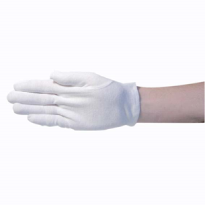 Cotton White Latex & Allergy Free Gloves Medium 12/pkt