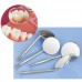 Dental Inspection Precision Mirror With Handle Stainless Steel 3 Sizes