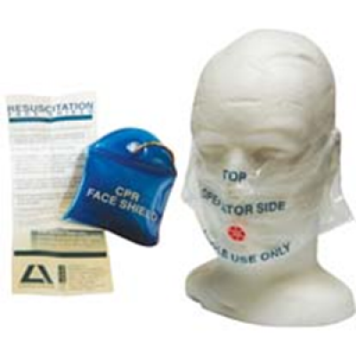 Key Ring Resus Mask Cpr Resuscitation Face Shield X 1 (Blue Bag) 
