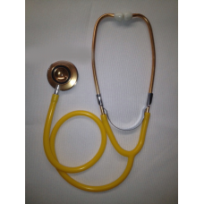 Stethoscope Medical Boxed Yellow Dual Head Latex Free Lightweight