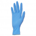 Safetouch Blue Textured Nitrile Medical Powder Free Gloves 100/Box Large