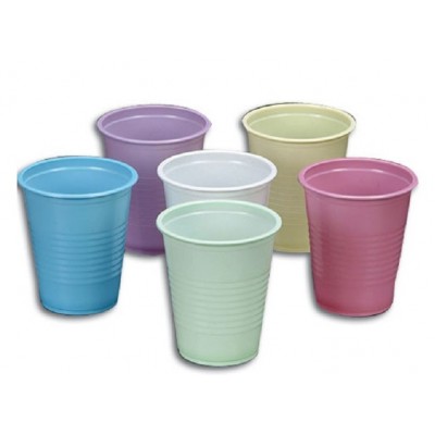 Plastic Drinking Cups 200ml Disposable Cafe Bar Parties 1000/box Various Colours