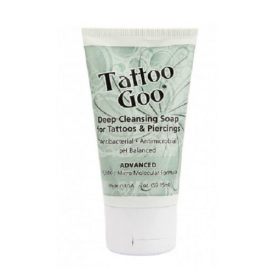 Tattoo Goo Deep Cleansing Soap 59ml (2oz) For Tattoos & Piercings