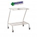 Double Linen Skip Trolley Stainless Steel