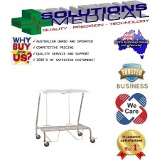 Double Linen Skip Trolley Stainless Steel With Foot Operated Lid