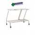 Triple Linen Skip Trolley Stainless Steel