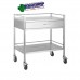 Trolley Stainless Steel 1 Draw Full Width 80 X 50 X 90cm